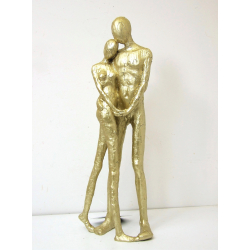 Figurka Rzeźba Para stojąca ZŁOTA 47cm